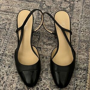 Franco Sarto Black Slingback Heels for Women